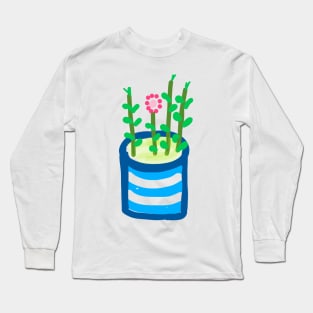 STRIPED FLOWER POT Long Sleeve T-Shirt